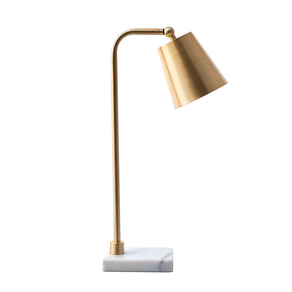 nuloom Lincoln 31" Brass & Marble Table Lamp Brass