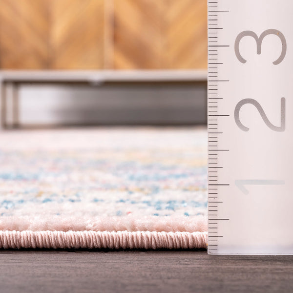 Nuloom Louise Tribal Diamond Area Rug Light Pink