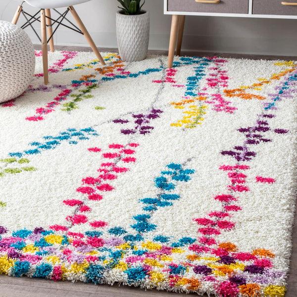 Nuloom Louvenia Abstract Shag Multi