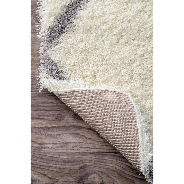 Nuloom Machine Made Diamond Shag Grey