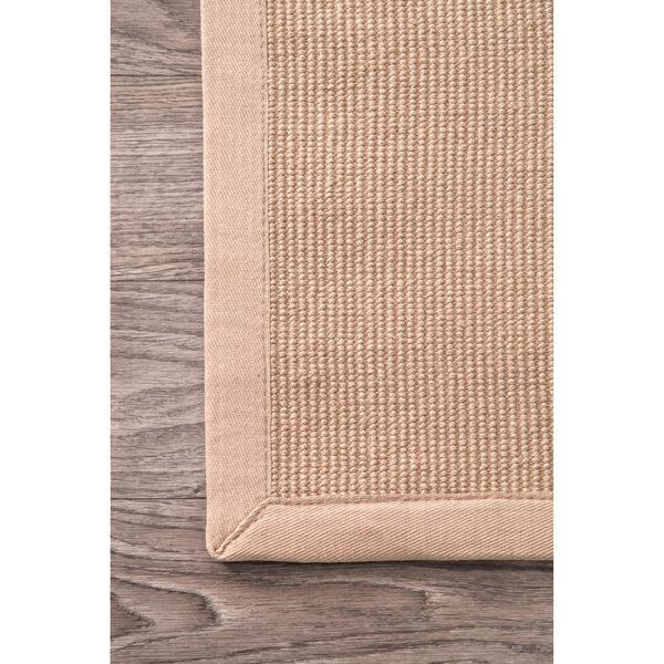 Nuloom Machine Woven Laurel Jute Area Rug Beige