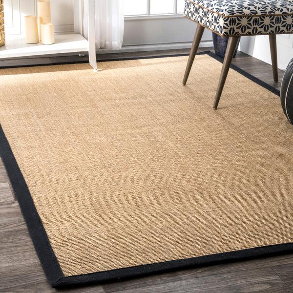Nuloom Machine Woven Orsay Sisal Area Rug Black