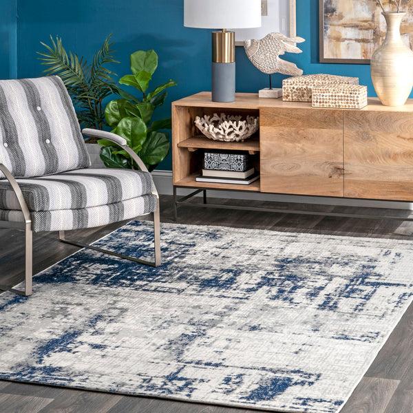 Nuloom Madalynn Modern Abstract Area Rug Silver