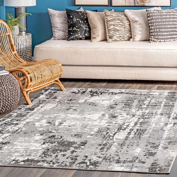 Nuloom Margot Strained Abstract Area Rug Grey