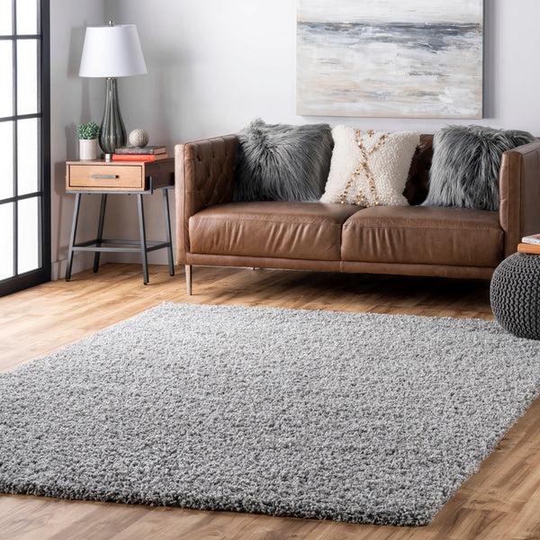 Nuloom Marleen Plush Shag Area Rug Silver