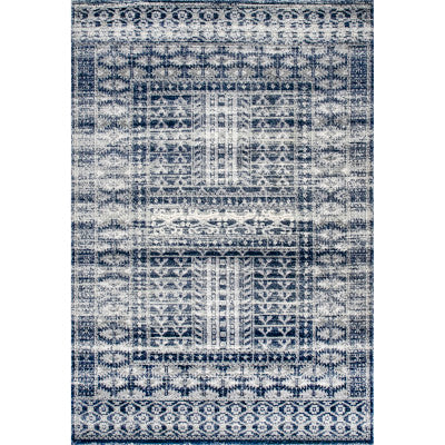 nuloom Melina Grecian Frieze Area Rug Blue