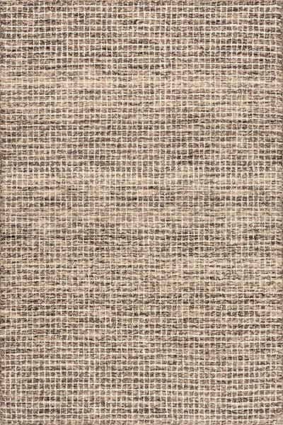 nuloom Melrose Checked Wool Area Rug Brown