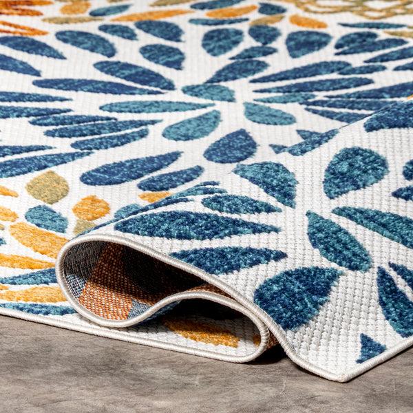 Nuloom Monique Floral Indoor/Outdoor Area Rug Blue