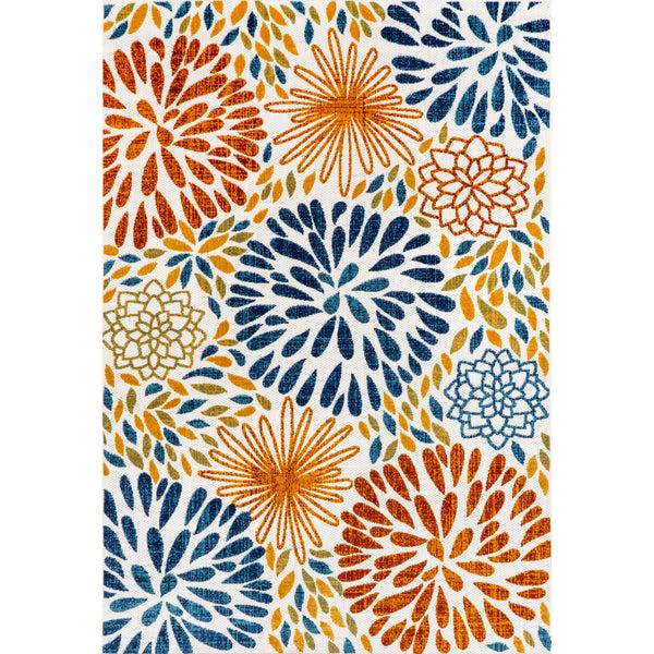 nuloom Monique Floral Indoor/Outdoor Area Rug Blue