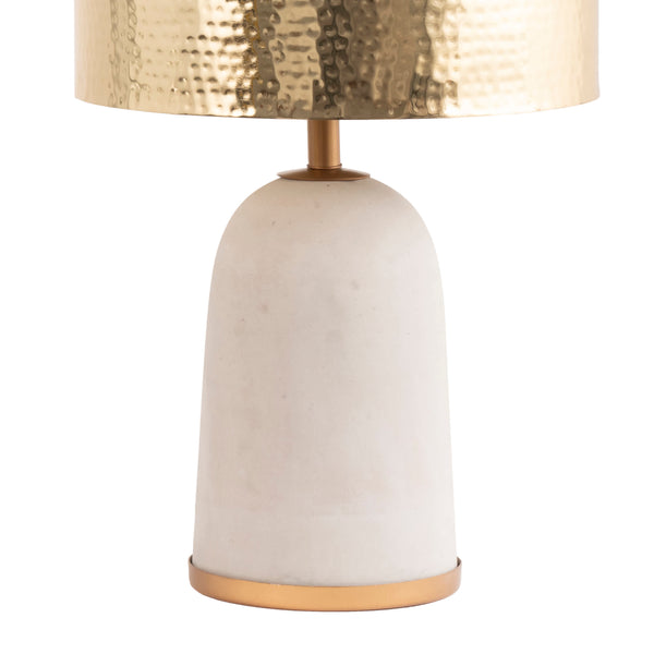 Nuloom Monroe 25" Concrete & Iron Table Lamp Brass