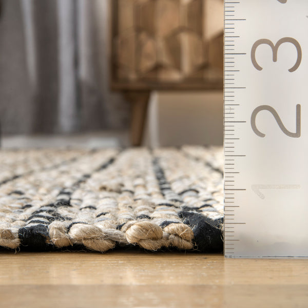 Nuloom Monroe Cotton And Jute Flatweave Natural