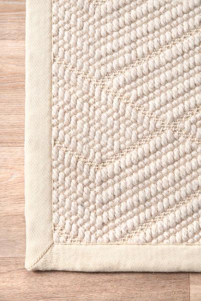 Nuloom Natural Textured Suzanne Area Rug Cream