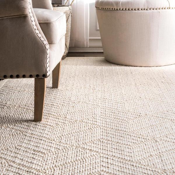 Nuloom Natural Textured Suzanne Area Rug Cream