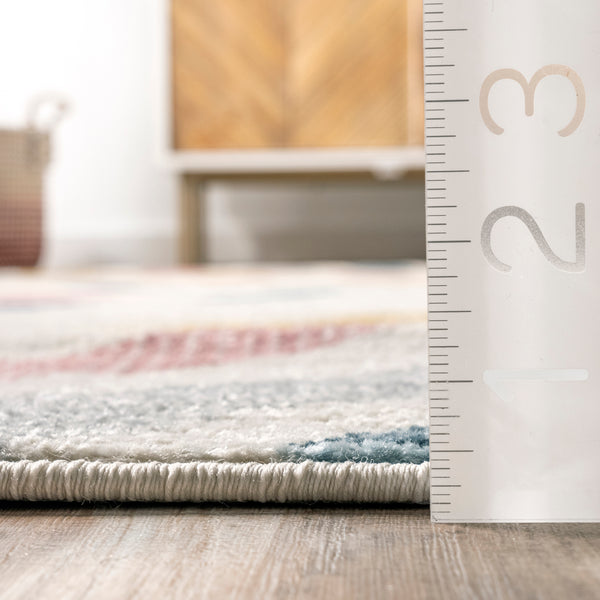 Nuloom Neveah Contemporary Chevron Area Rug Beige