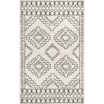 nuloom Noa Tribal Moroccan Area Rug Grey