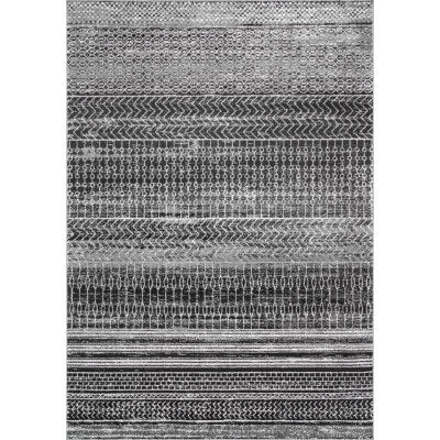 nuloom Nova Stripes Area Rug Dark Grey