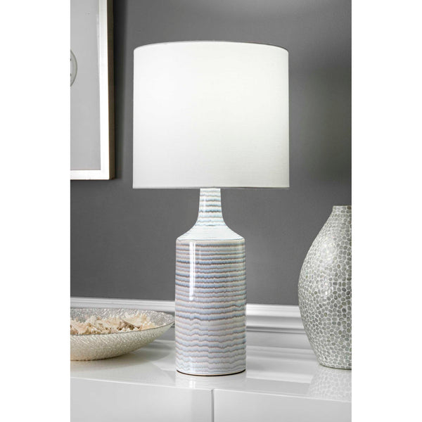Nuloom Ontario 28" Ceramic Table Lamp Grey