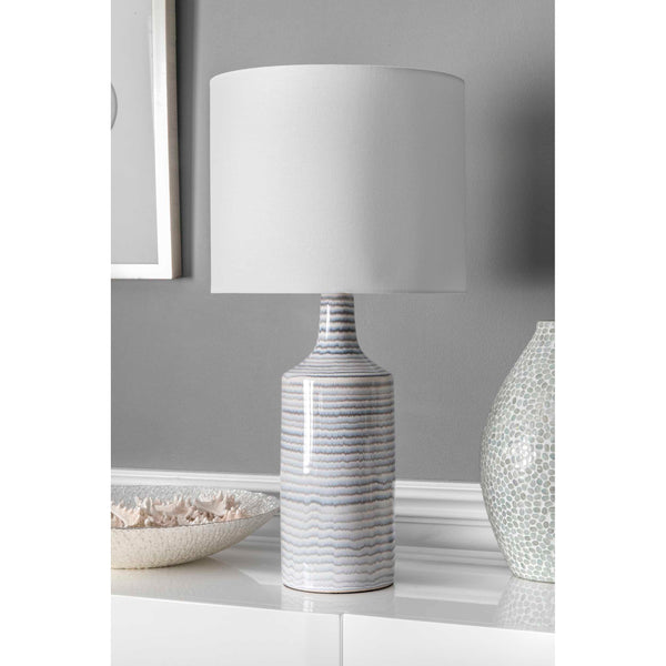 Nuloom Ontario 28" Ceramic Table Lamp Grey