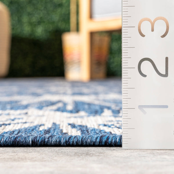 Nuloom Onyx Seashell Indoor/Outdoor Area Rug Blue