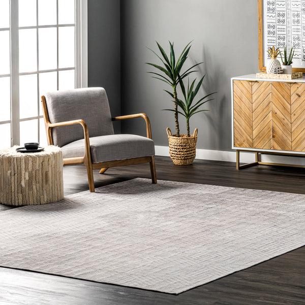 Nuloom Ophelia Washable Honeycomb Area Rug Beige