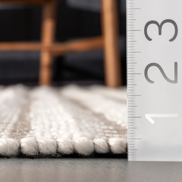 Nuloom Outdoor Striped Yasmin Area Rug Ivory