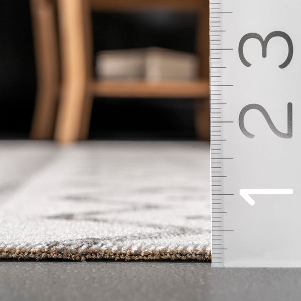 Nuloom Outdoor Tribal Gretchen Area Rug Light Grey