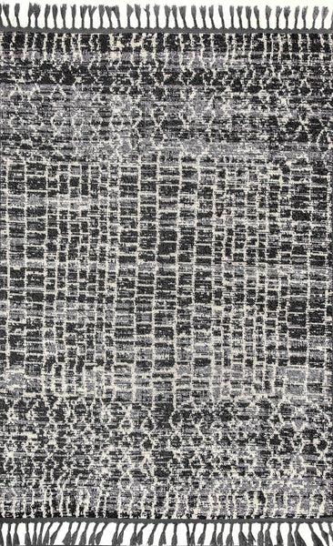 Nuloom Pamela Moroccan Tassel Rug Grey Multi