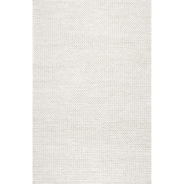 nuloom Penelope Braided Wool Area Rug Off White
