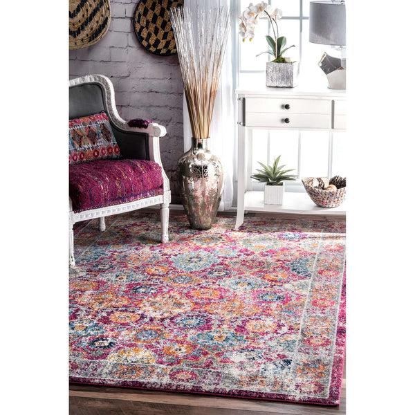 Nuloom Persian Leilani Fuchsia