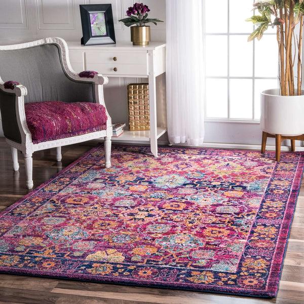 Nuloom Persian Leilani Fuchsia
