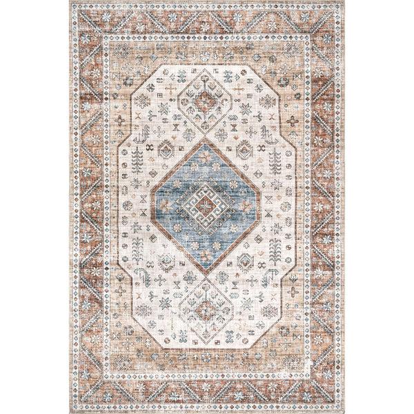 nuloom Persian Medallion Washable Area Rug Multi