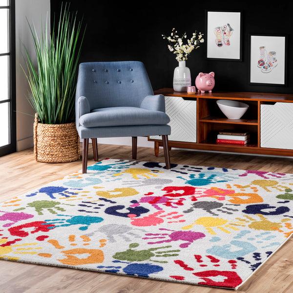 Nuloom Pinkie Handprint Area Rug Multi