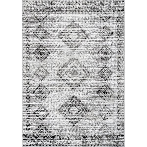 nuloom Presley Faded Aztec Area Rug Grey