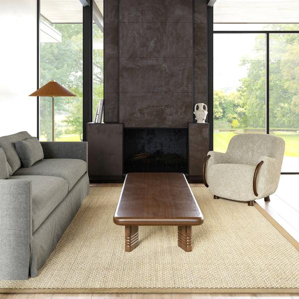 nuloom Proper Sisal and Wool Area Rug Tan