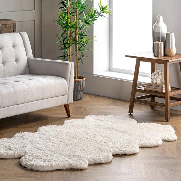 Nuloom Quarto Faux Sheepskin Shag Area Rug Natural