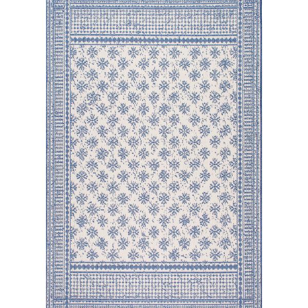 nuloom Rana Border Indoor/Outdoor Area Rug Blue