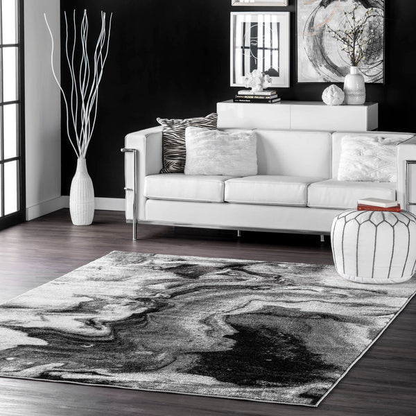 Nuloom Remona Abstract Area Rug Grey