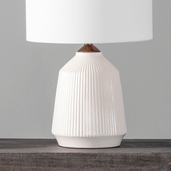 Nuloom Renton 24" Ceramic Table Lamp Cream