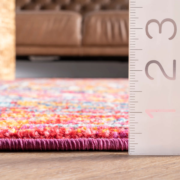 Nuloom Reyna Medallion Area Rug Pink