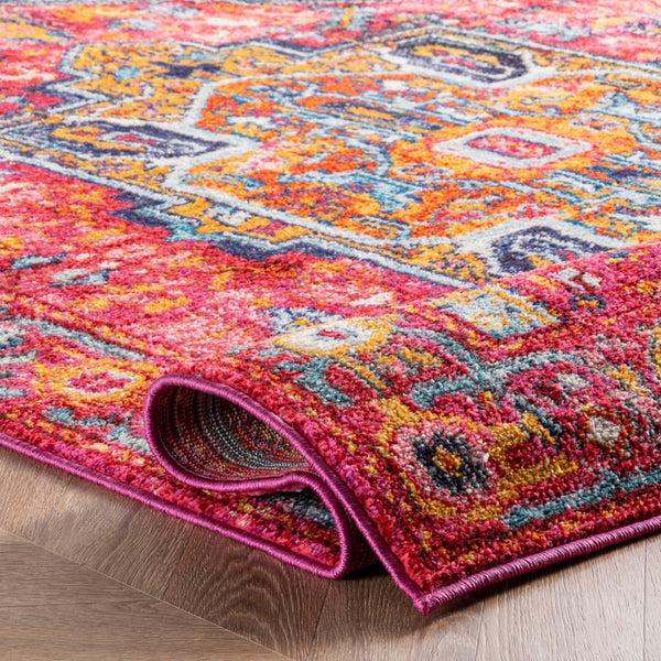 Nuloom Reyna Medallion Area Rug Pink
