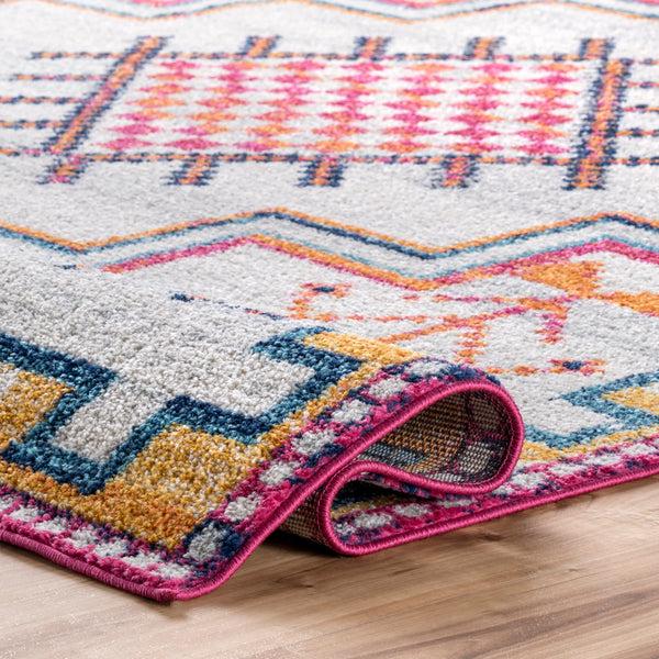 Nuloom Richelle Tribal Medallion Area Rug Silver