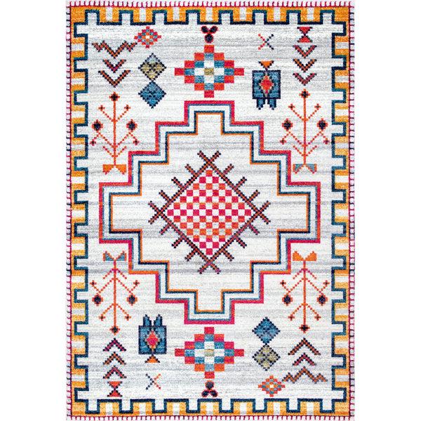 nuloom Richelle Tribal Medallion Area Rug Silver