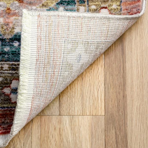 Nuloom Rory Tear Pendant Medallion Beige