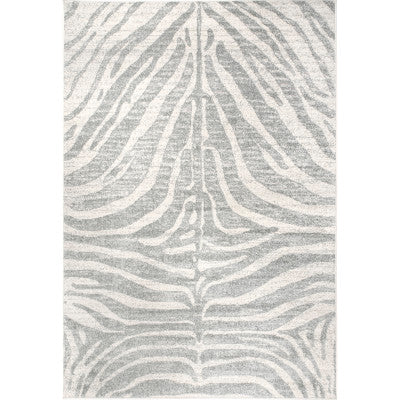 nuloom Royal Zebra Stripes Area Rug Grey