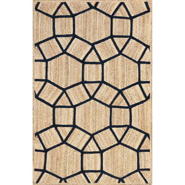 nuloom Rozalia Jewel Jute Area Rug Blue
