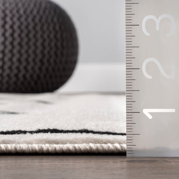 Nuloom Saniyah Diamond Drop Area Rug Grey