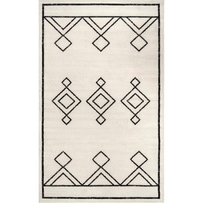 nuloom Saniyah Diamond Drop Area Rug Grey