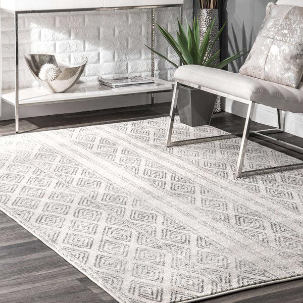 Nuloom Sarina Diamonds Area Rug Grey