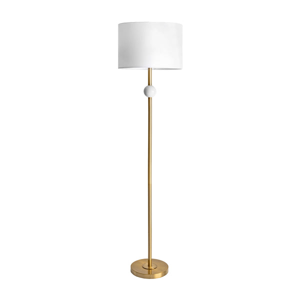 nuloom Saxman 63" Marble Floor Lamp Gold