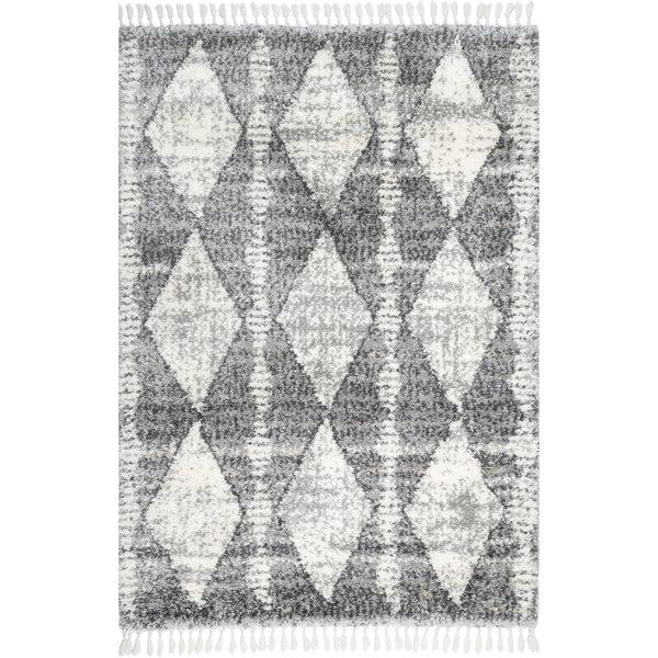 nuloom Selah Geometric Shag Area Rug Grey